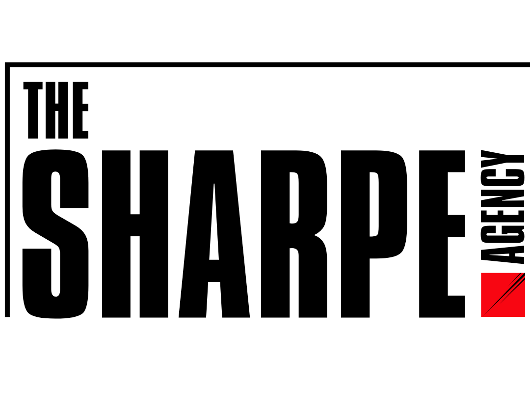 Black background with a small red square logo in the bottom-right corner that features two black diagonal lines.